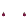 14K Yellow Gold Ruby Stud Earrings