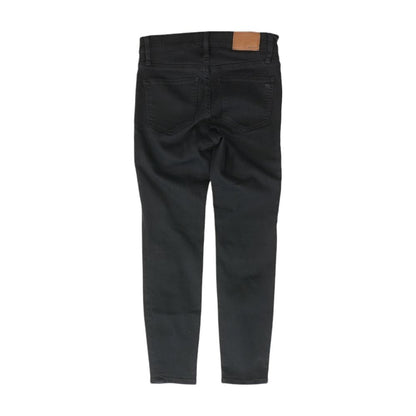 Black Solid High Rise Skinny Leg Jeans