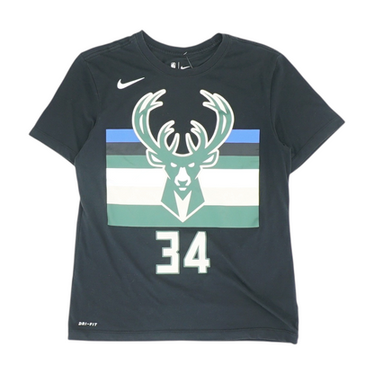 Black Milwaukee Bucks Solid T-Shirt