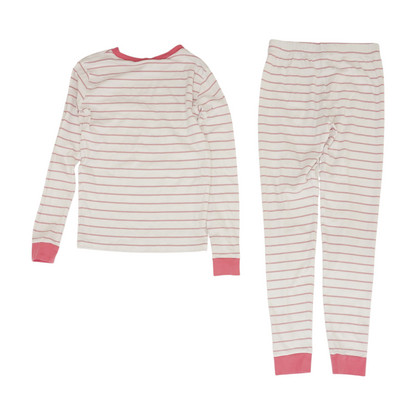 White Striped Pajama Set