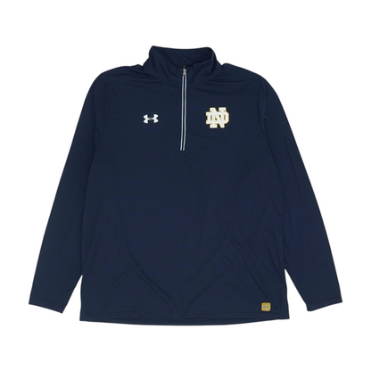 Navy Solid 1/4 Zip Pullover