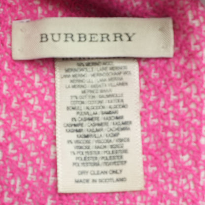 Check Scarf in Pink and White