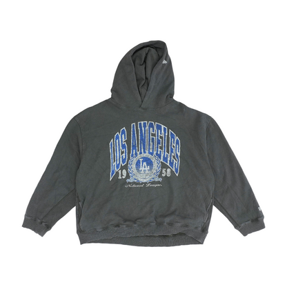 Gray Los Angeles Dodgers Solid Hoodie Pullover