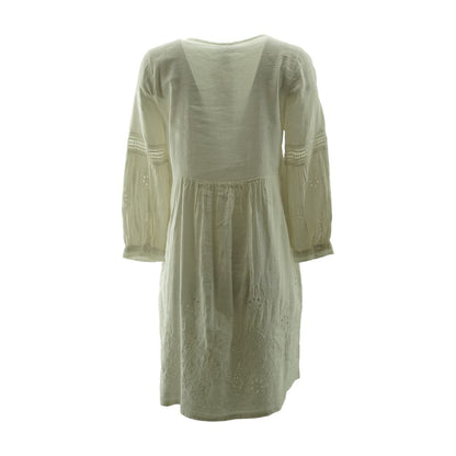 Ivory Solid Mini Dress