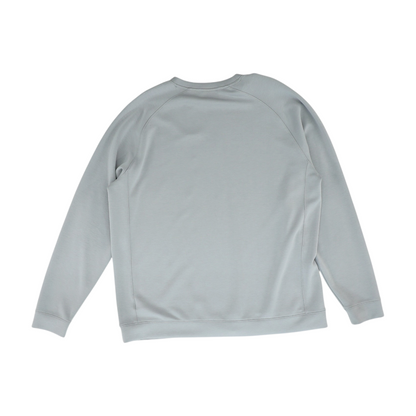 Gray Solid Sweatshirt Pullover