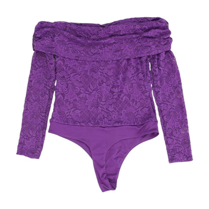 Purple Bodysuit Blouse