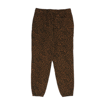 Brown Animal Print Regular Pants