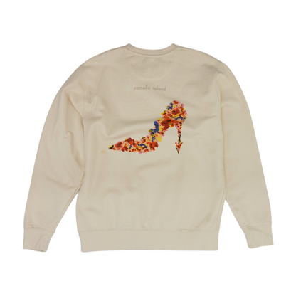 Beige Graphic Sweatshirt Pullover