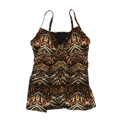 Multi Animal Print Swim Top