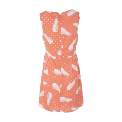 Coral Print Mini Dress