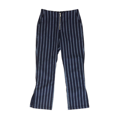 Navy Striped Chino Pants