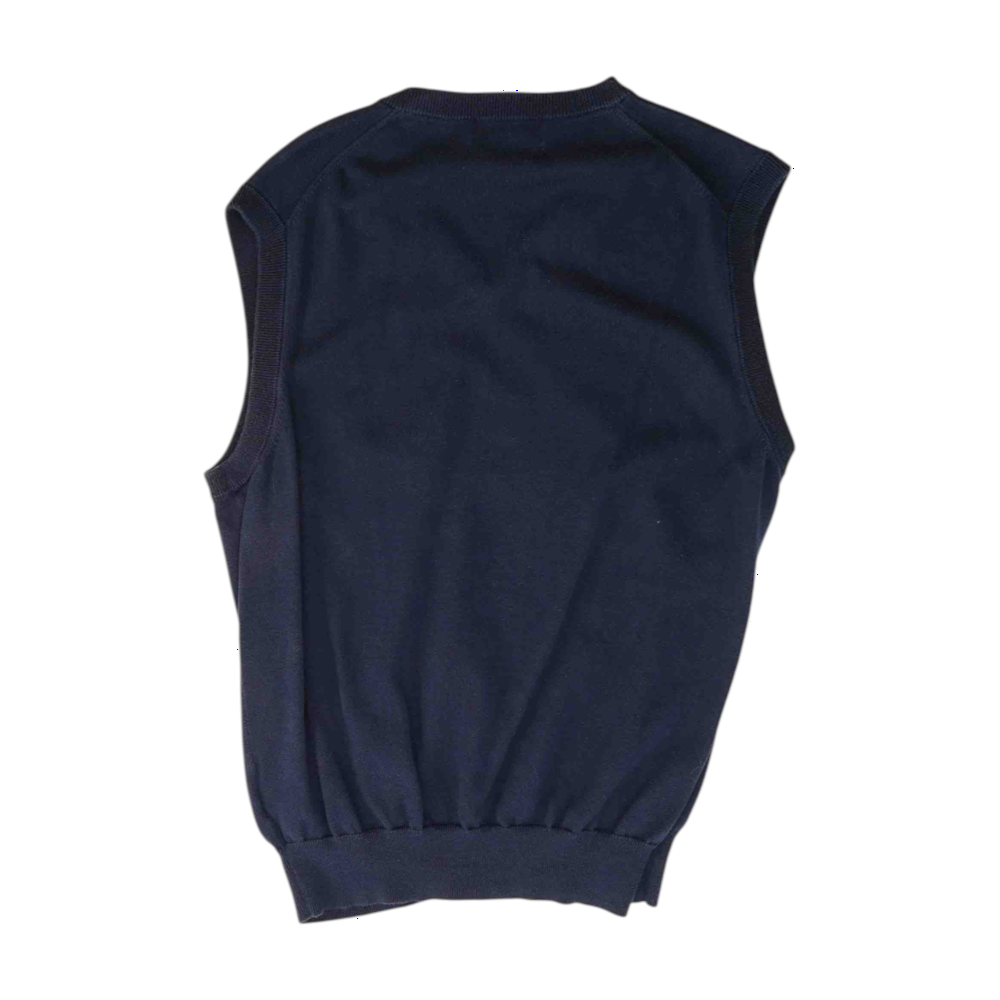 Navy Solid Vest Sweater