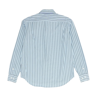 Blue Striped Long Sleeve Button Down