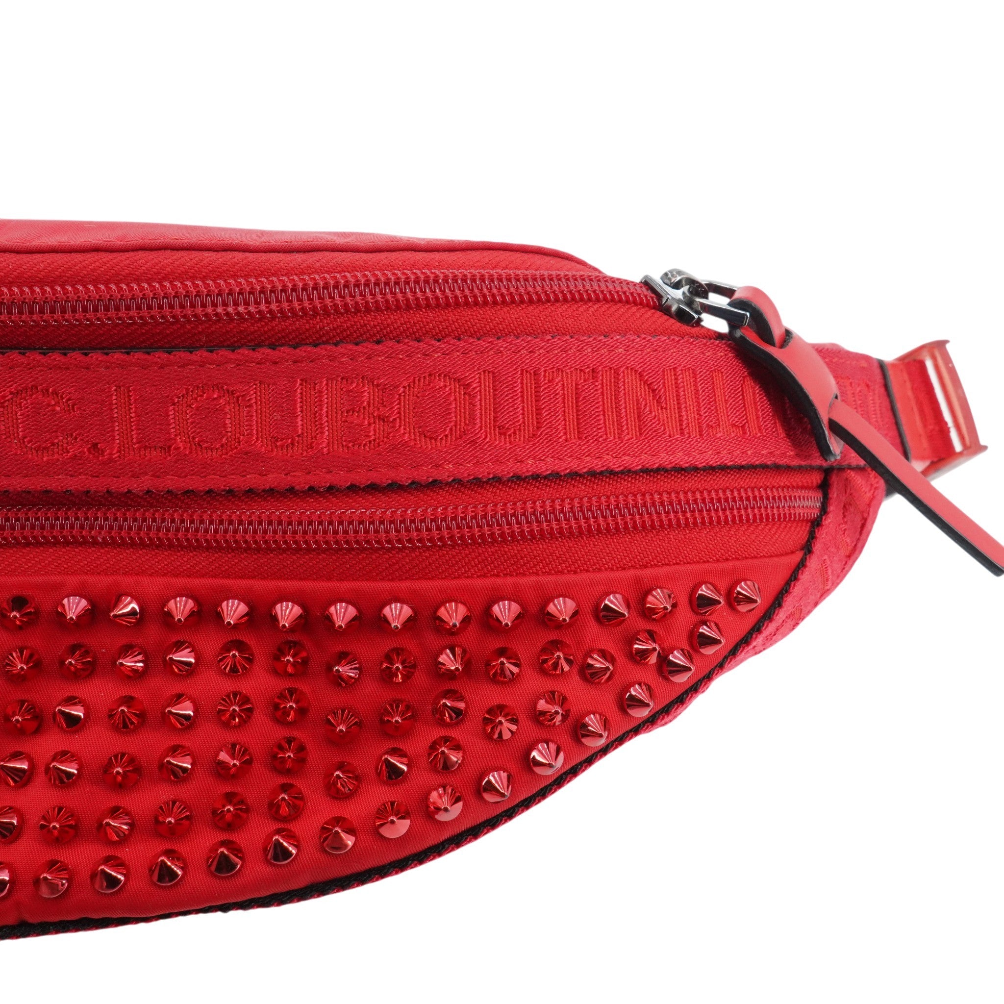 Red Paris NYC Spiked Waist Bag – Unclaimed Baggage