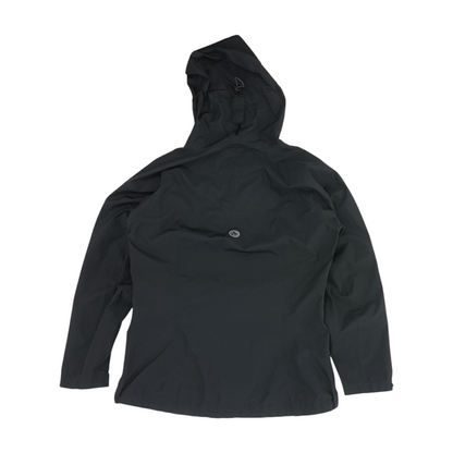 Black Solid Rain Jacket