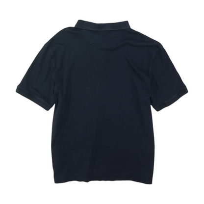 Navy Solid Short Sleeve Polo