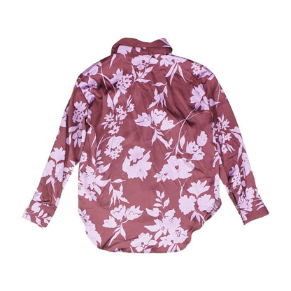 Purple Tropical Button Down