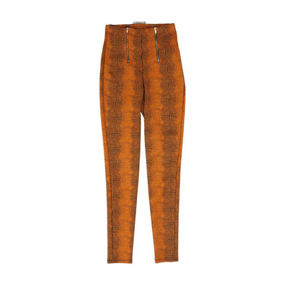 Orange Animal Print Leggings