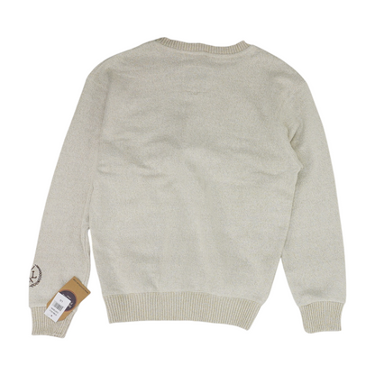 Beige Solid Sweatshirt Pullover