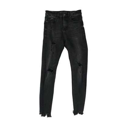 Black High Rise Skinny Leg Jeans