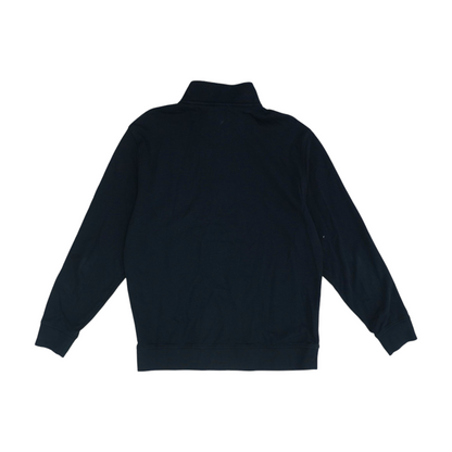Black Print 1/4 Zip Pullover