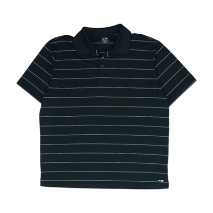 Black Striped Short Sleeve Polo