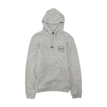 Gray Solid Hoodie Pullover
