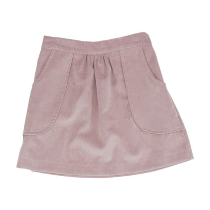 Pink Solid Mini Skirt