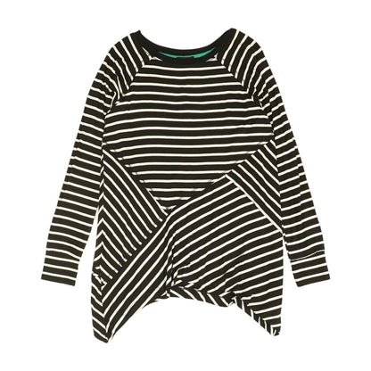 Black Striped Long Sleeve Blouse