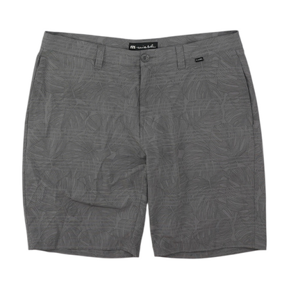 Gray Print Active Shorts
