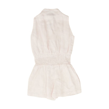 Pink Solid Romper
