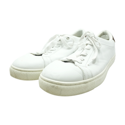 White Low-Top Athletic Shoes