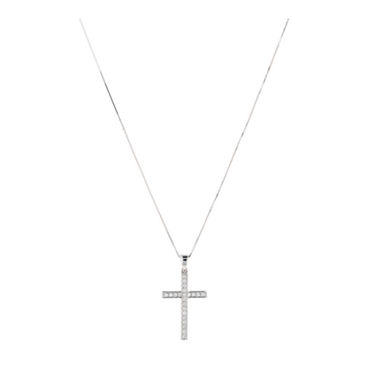 1/5 ctw 14K White Gold Diamond Pendant Necklace