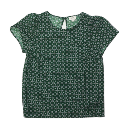 Green Print Blouse