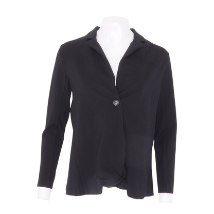 Black Maternity Solid Blazer
