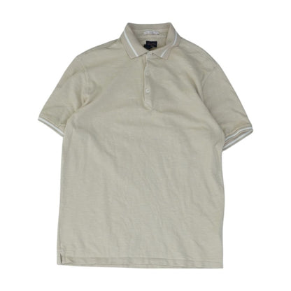 Tan Solid Short Sleeve Polo