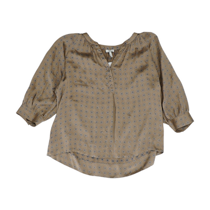 Brown Print Blouse