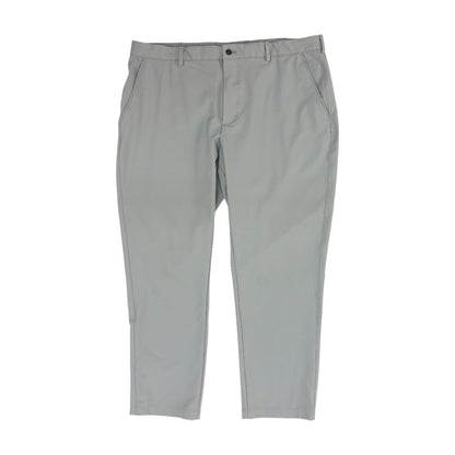 Gray Solid Chino Pants