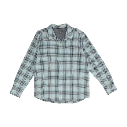 Blue Plaid Flannel Button Down
