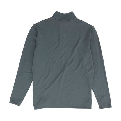 Gray Solid 1/4 Zip Pullover