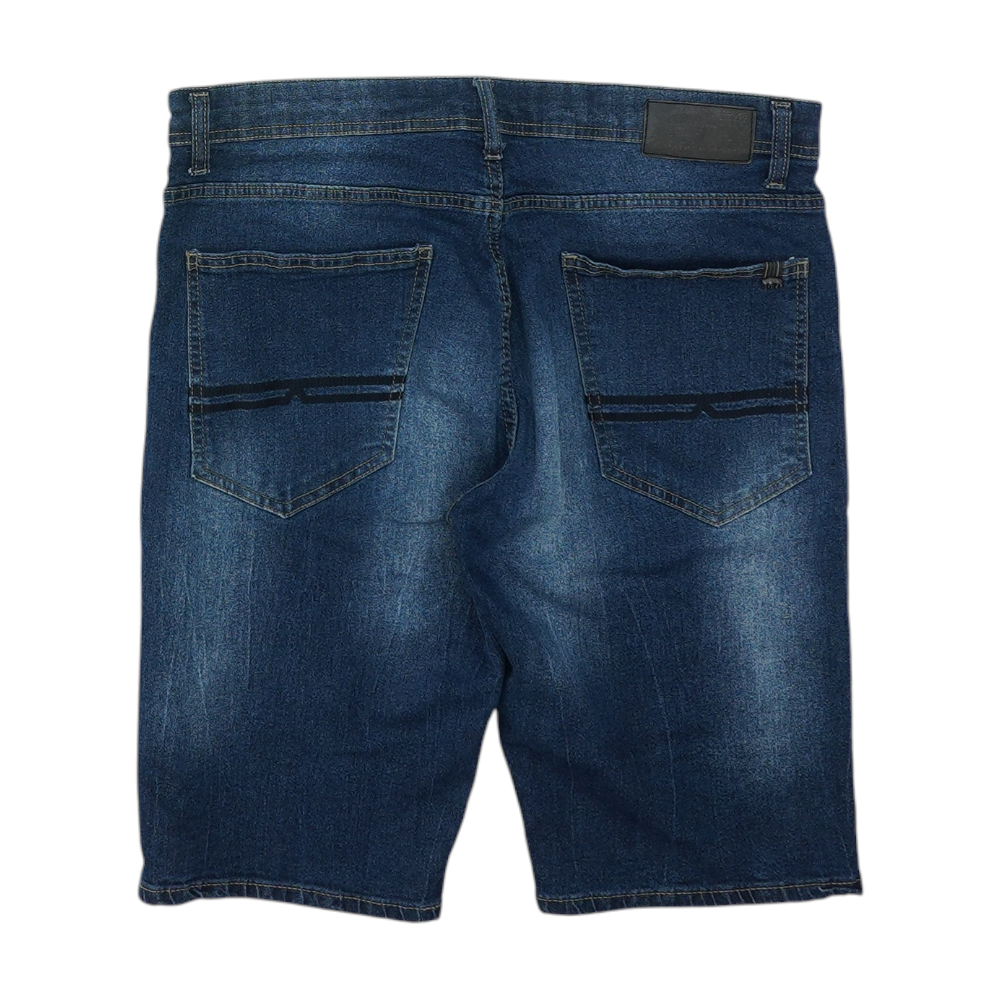Navy Denim Shorts