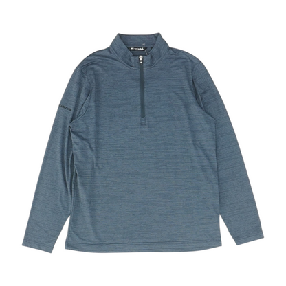 Navy Striped 1/4 Zip Pullover