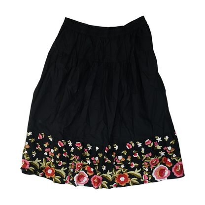Black Floral Maxi Skirt