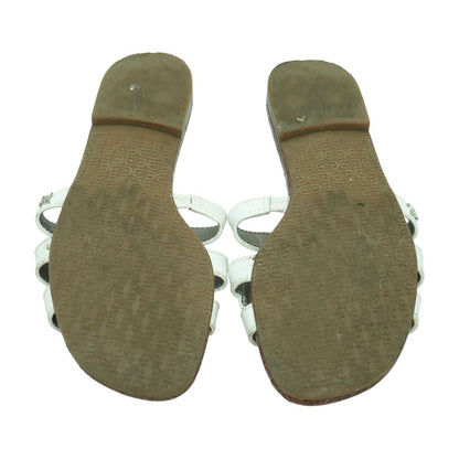 White Flat Sandals