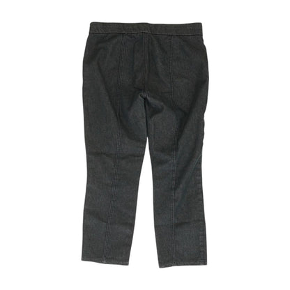 Blue Solid Capri Pants