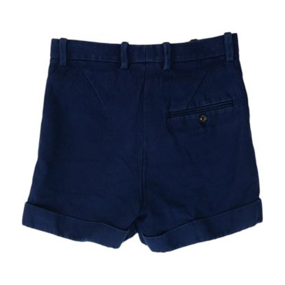 Navy Solid Chino Shorts