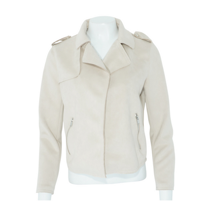Beige Solid Jacket