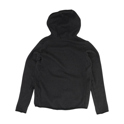 Black Solid Hoodie Pullover