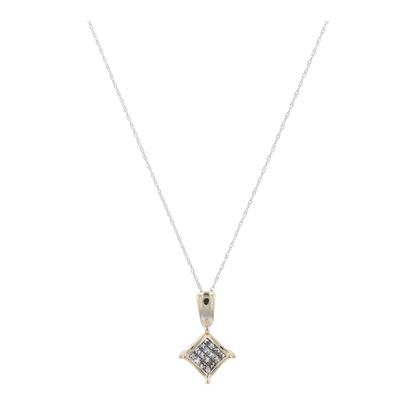 1/3 ctw 14K White Gold Diamond Pendant Necklace