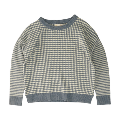 Blue Striped Pullover Sweater